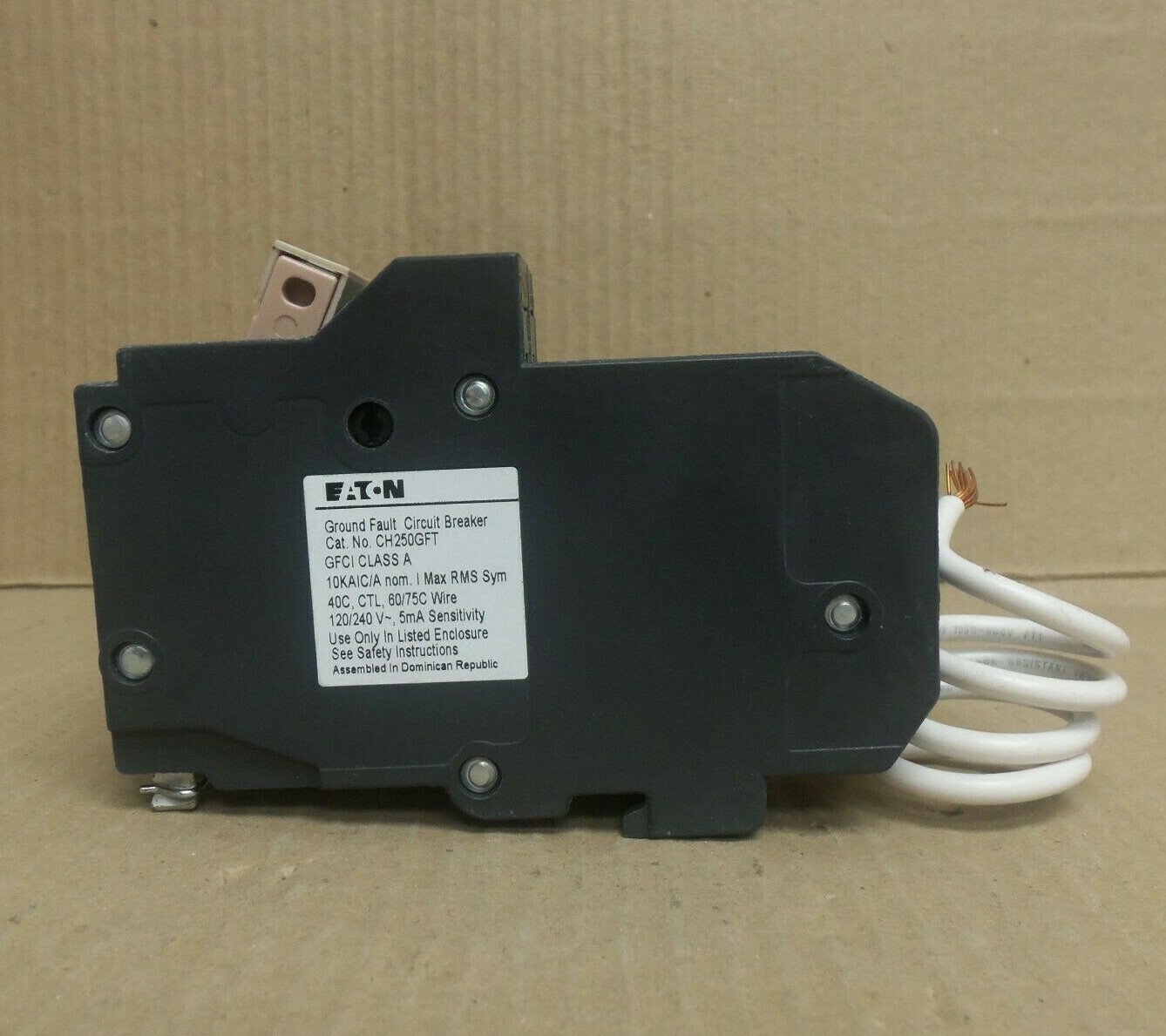 NEW CUTLER HAMMER CH CH250GFT 2 POLE 50 AMP 120/240v GROUND FAULT BREAKER