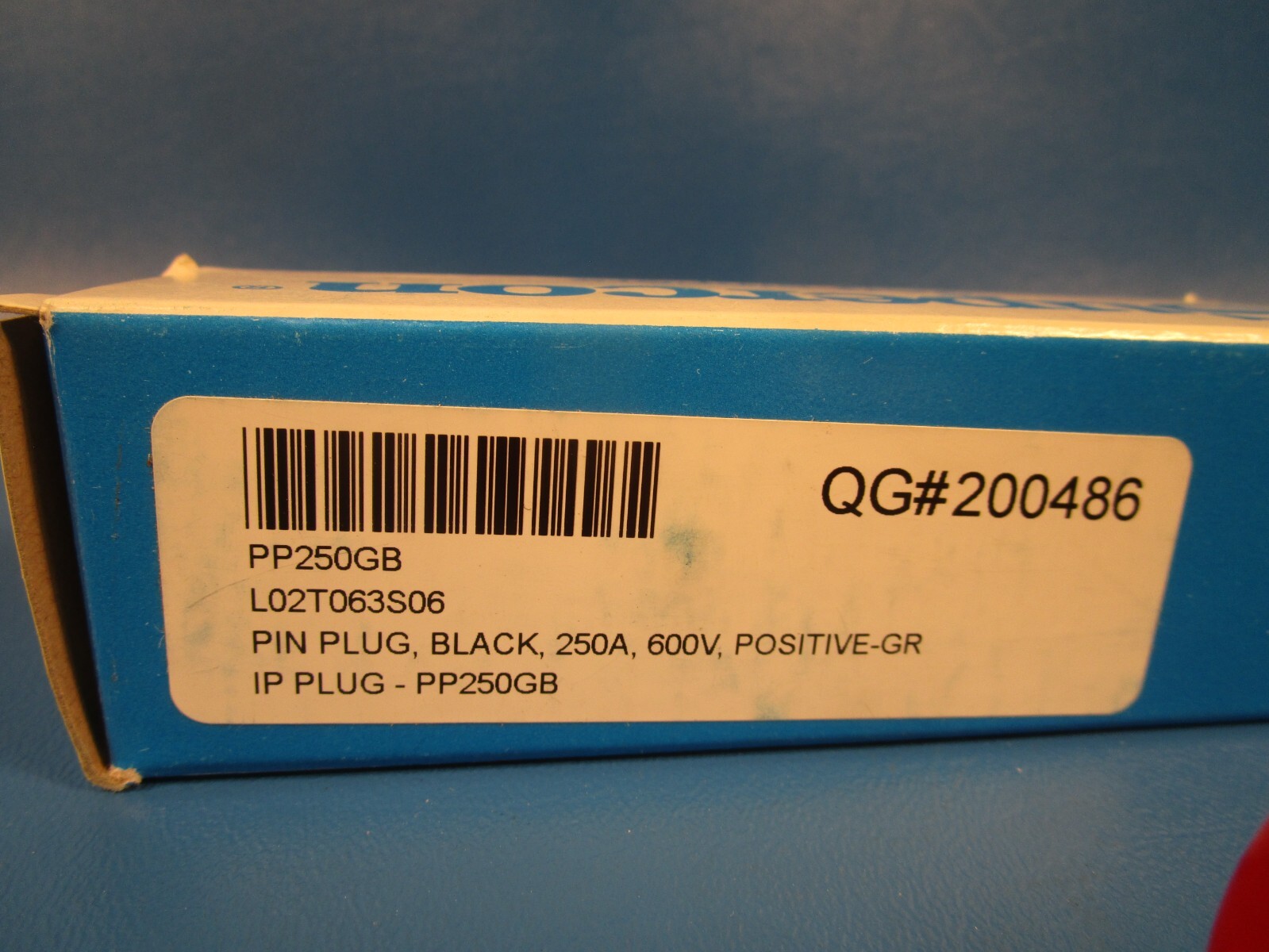 Supercon PP250GB BLACK, High Power Pin Type Test Plug, 250 amps, 600 volts