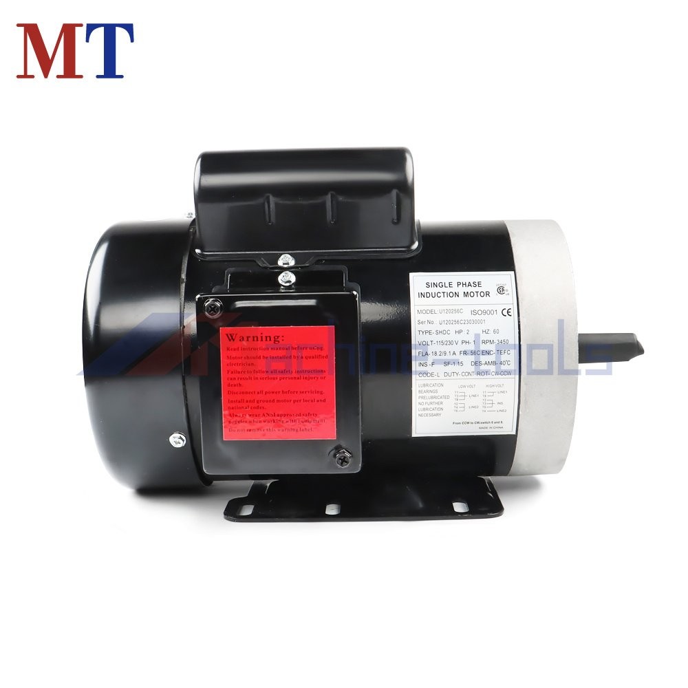2HP 115/230V General Purpose Motor Electric Motor 56C 1 Phase 3450RPM