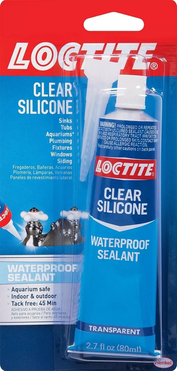 Professional Clear Silicone Sealant – Fast-Curing Waterproof Formula, 2.7 Oz
