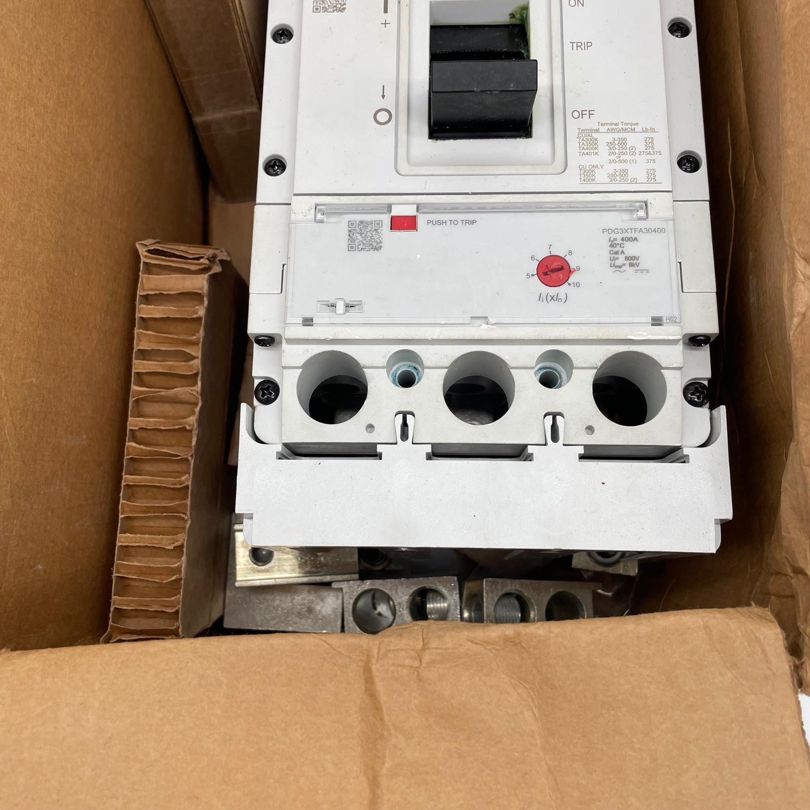 Eaton PDG33F0400B2NJ Power Defense 400A 3-Pole 600V Circuit Breaker PXR10 NIB