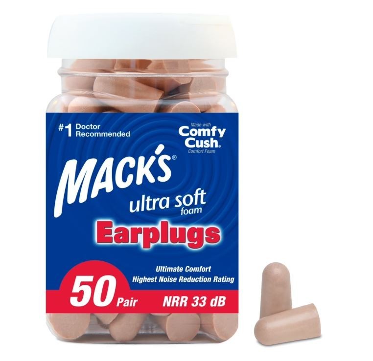 Mack’S Ultra Soft Foam Earplugs, 50 Pair – 33Db Highest NRR, Comfortable Ear Pl