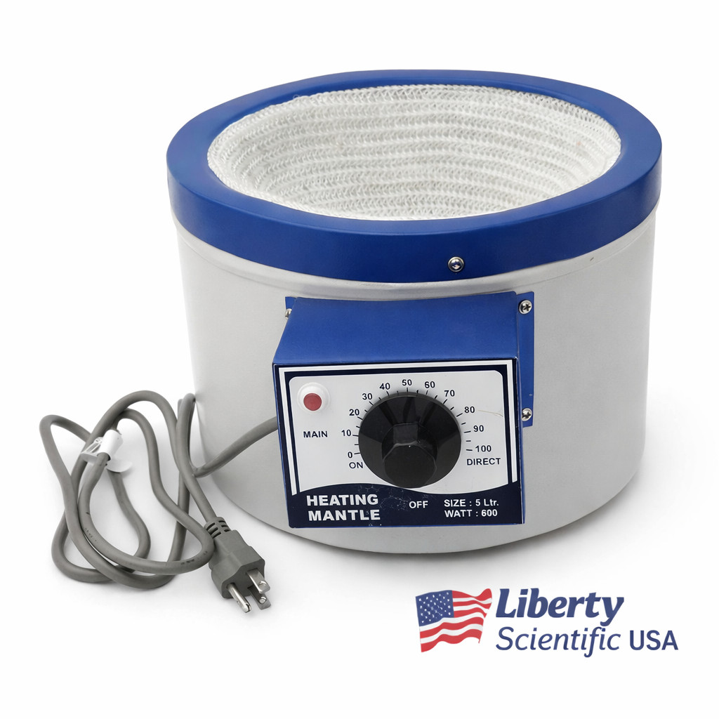 110v Heating Mantle 5000mL / 5 Liter for Round Bottom Flask 600 Watts USA