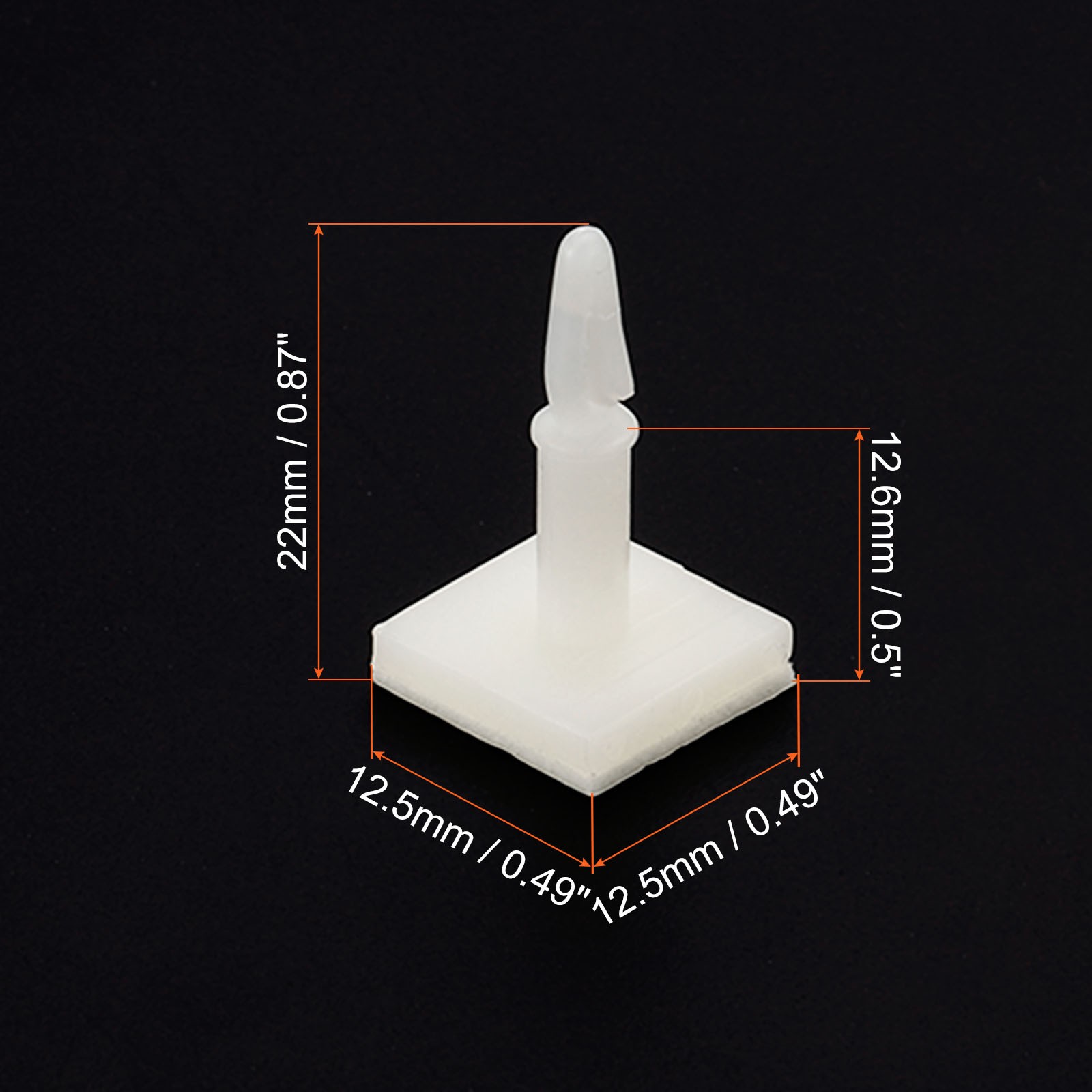 24Pcs Sticky PCB Spacer Adhesive Standoffs 0.5″ White DIY FOR PCB PC BOARD