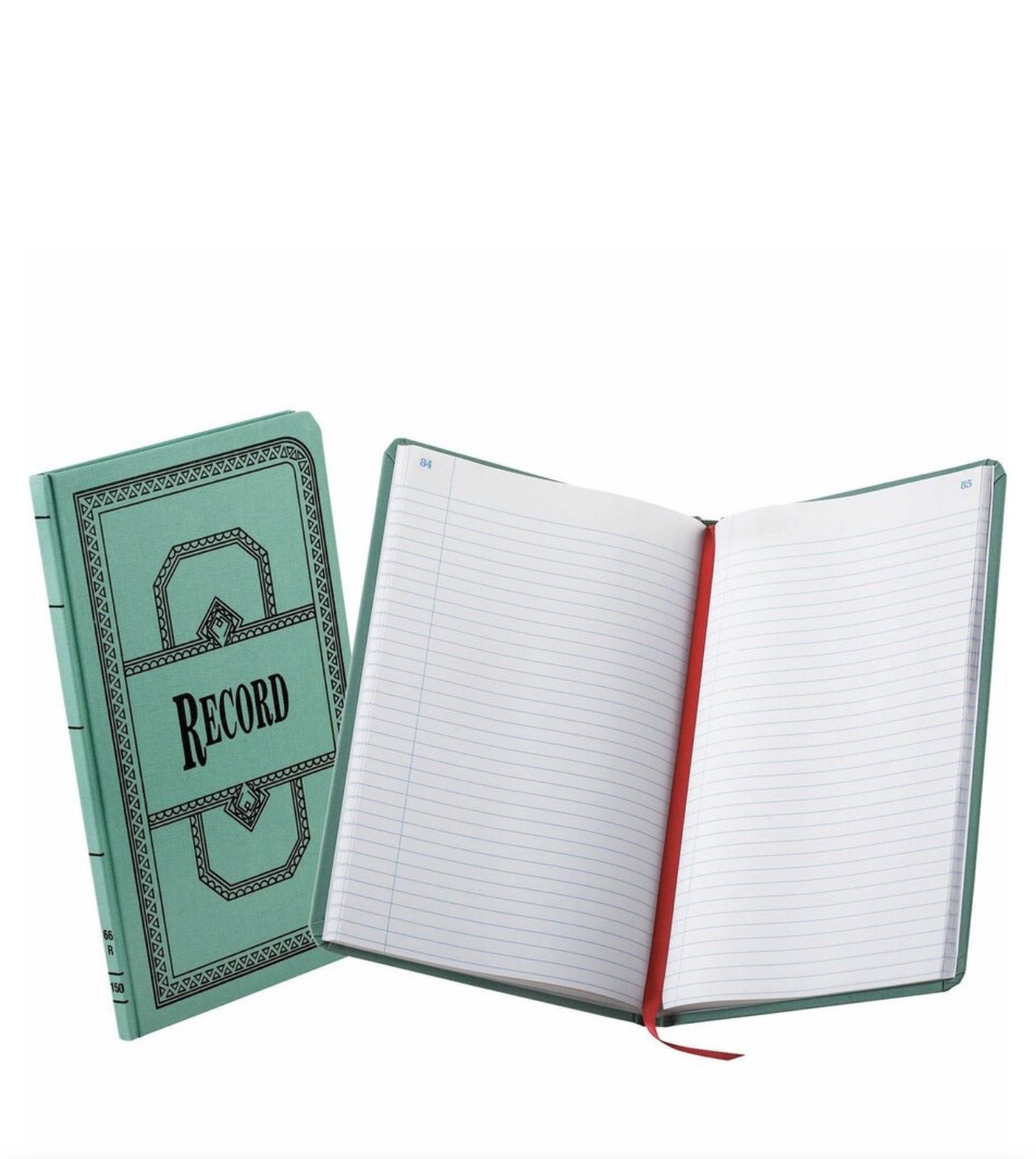 Boorum & Pease 500 Page Record Ledger Book Hardcover Green 66-500-R