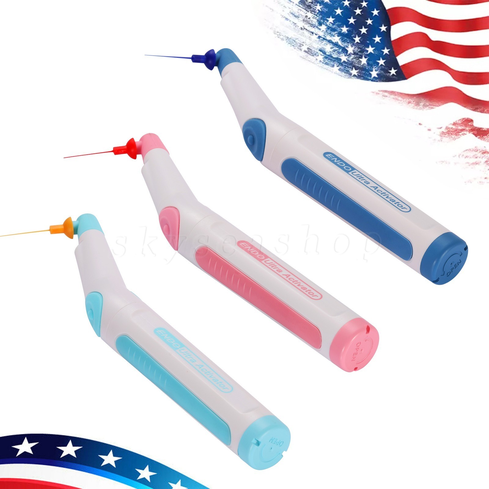 Dental Wireless Ultrasonic Activator Endo Ultra Activator with 150 Tips 3 Colors