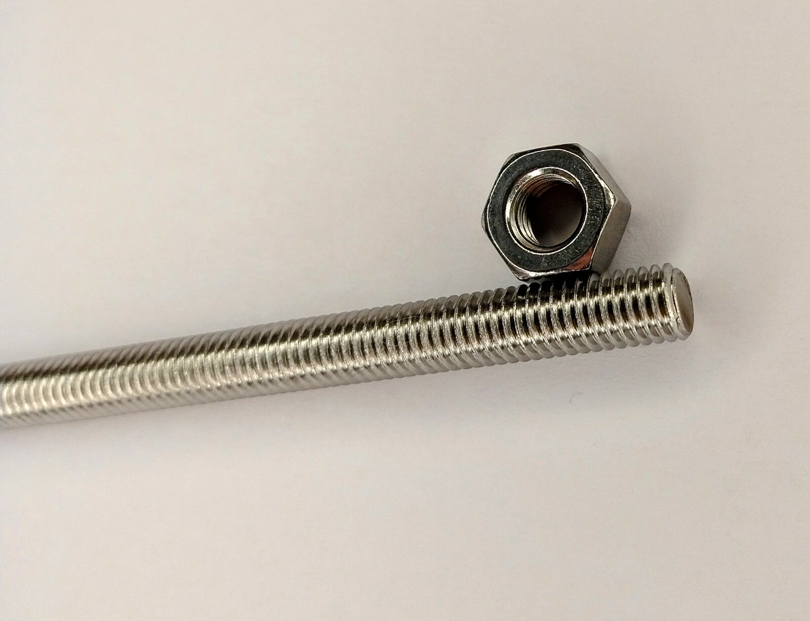 M8 170mm Stainless Steel Fully Threaded Rod DIN975 M8-1.25 M8x170mm With Hex Nut