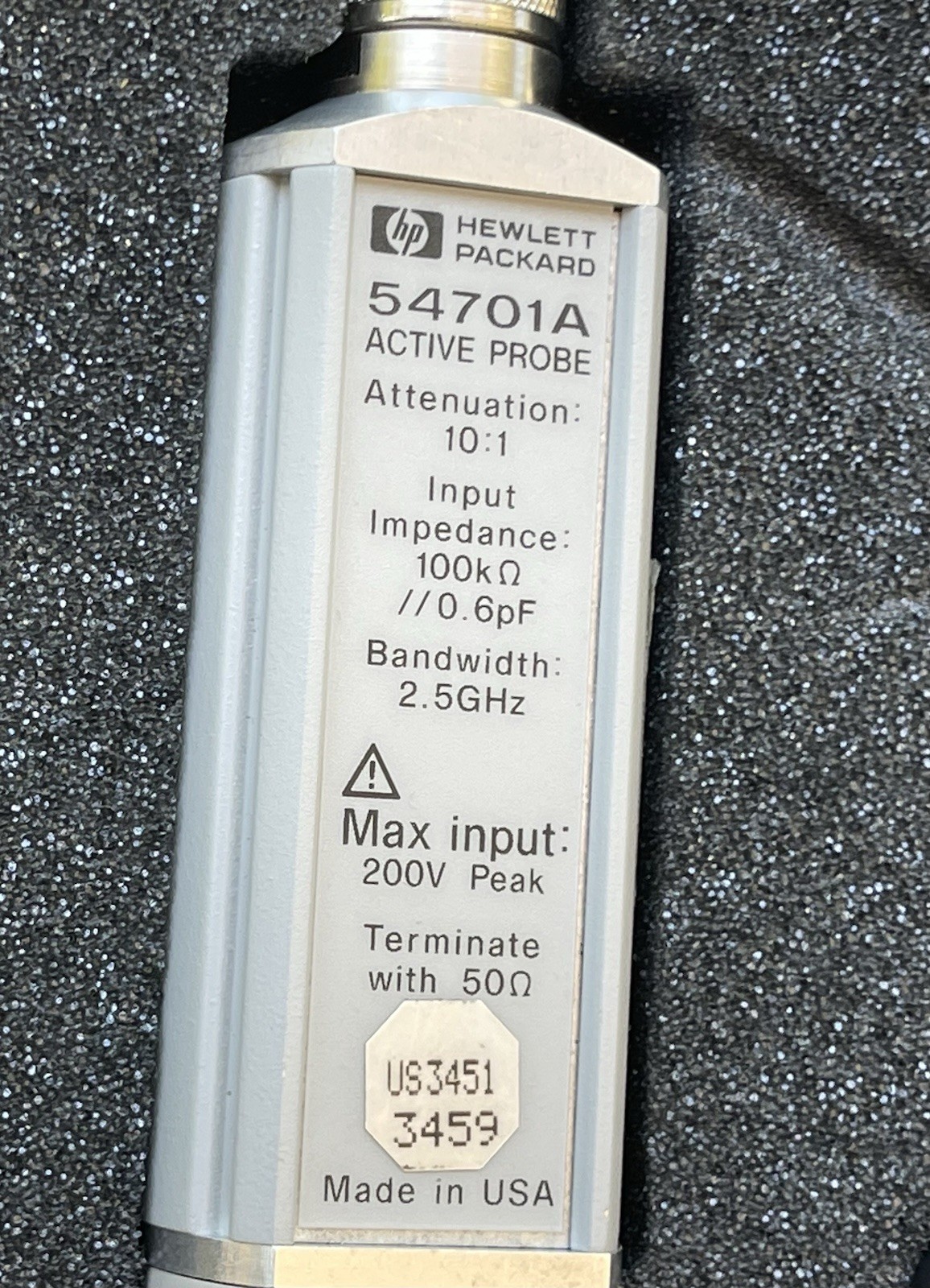 HP-54701A Active PROBE 10:1 2.5GHz