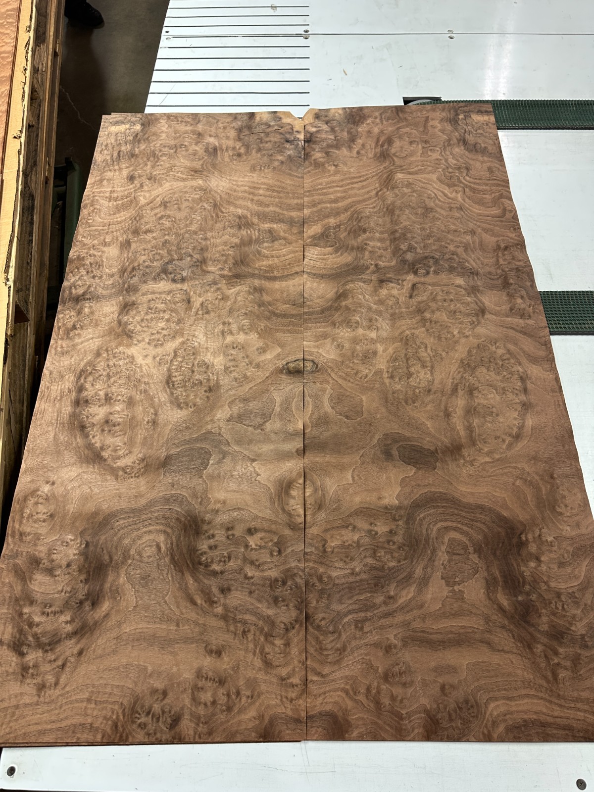 Walnut Burl Raw Wood Veneer 2 sheets 50″ x 18″ 522E