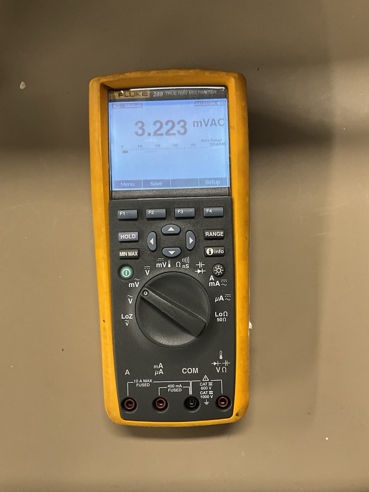 FLUKE 289 TRUE RMS MULTIMETER NO LEADS POWERS ON