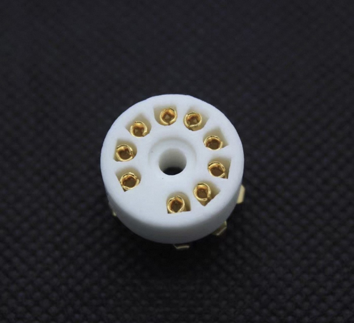 16Pcs 9 Pin Ceramic Tube Socket for 12AX7 EL84 5670 6922 12AU7 Audio PCB Mount