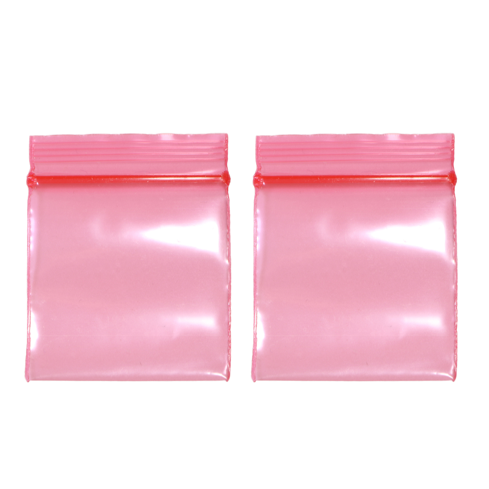 New Flat Red Plastic QuickQlick™ Bag Pouches Different QTY and Sizes