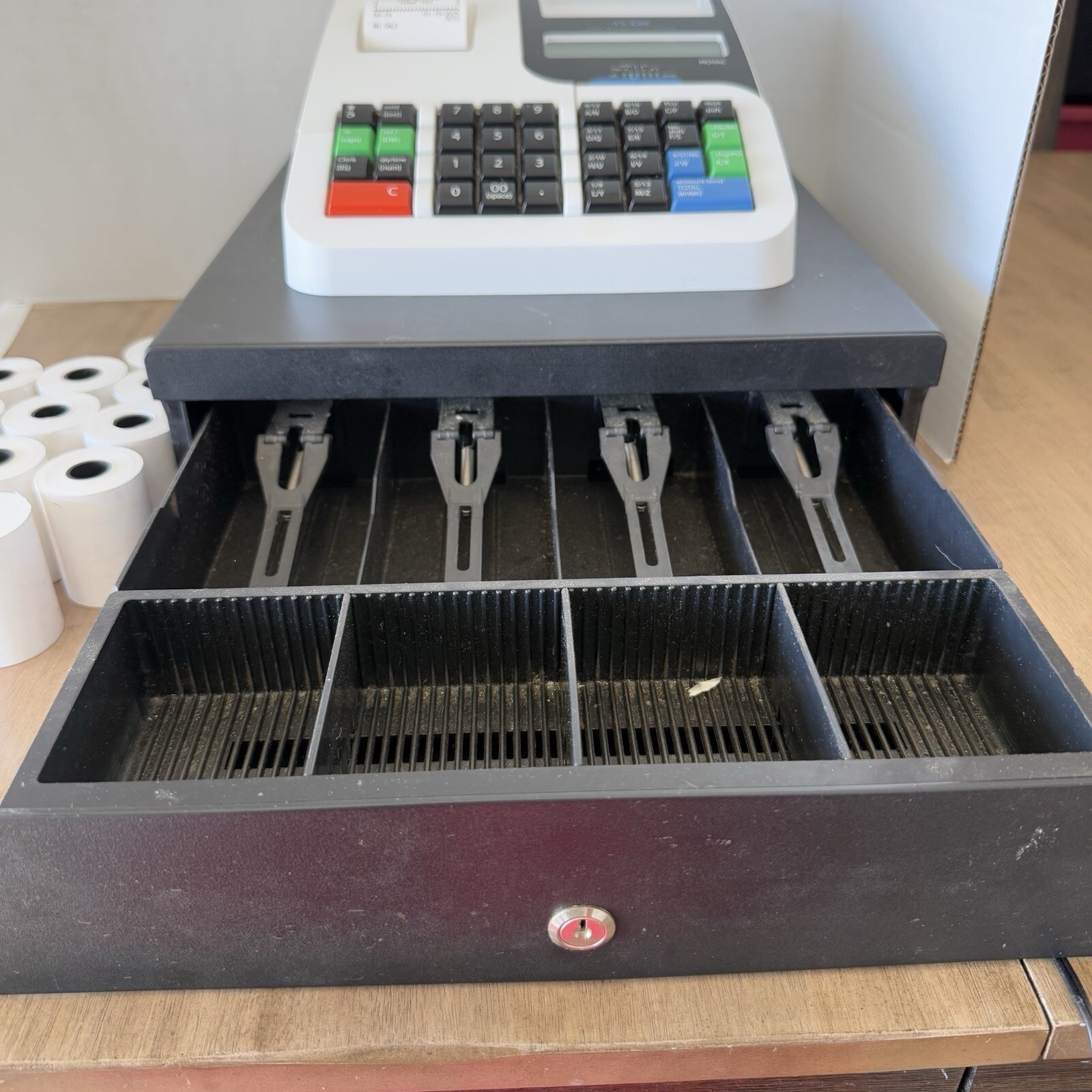 Royal Electronic Cash Register Royal 410DX Cash Management System NO KEY