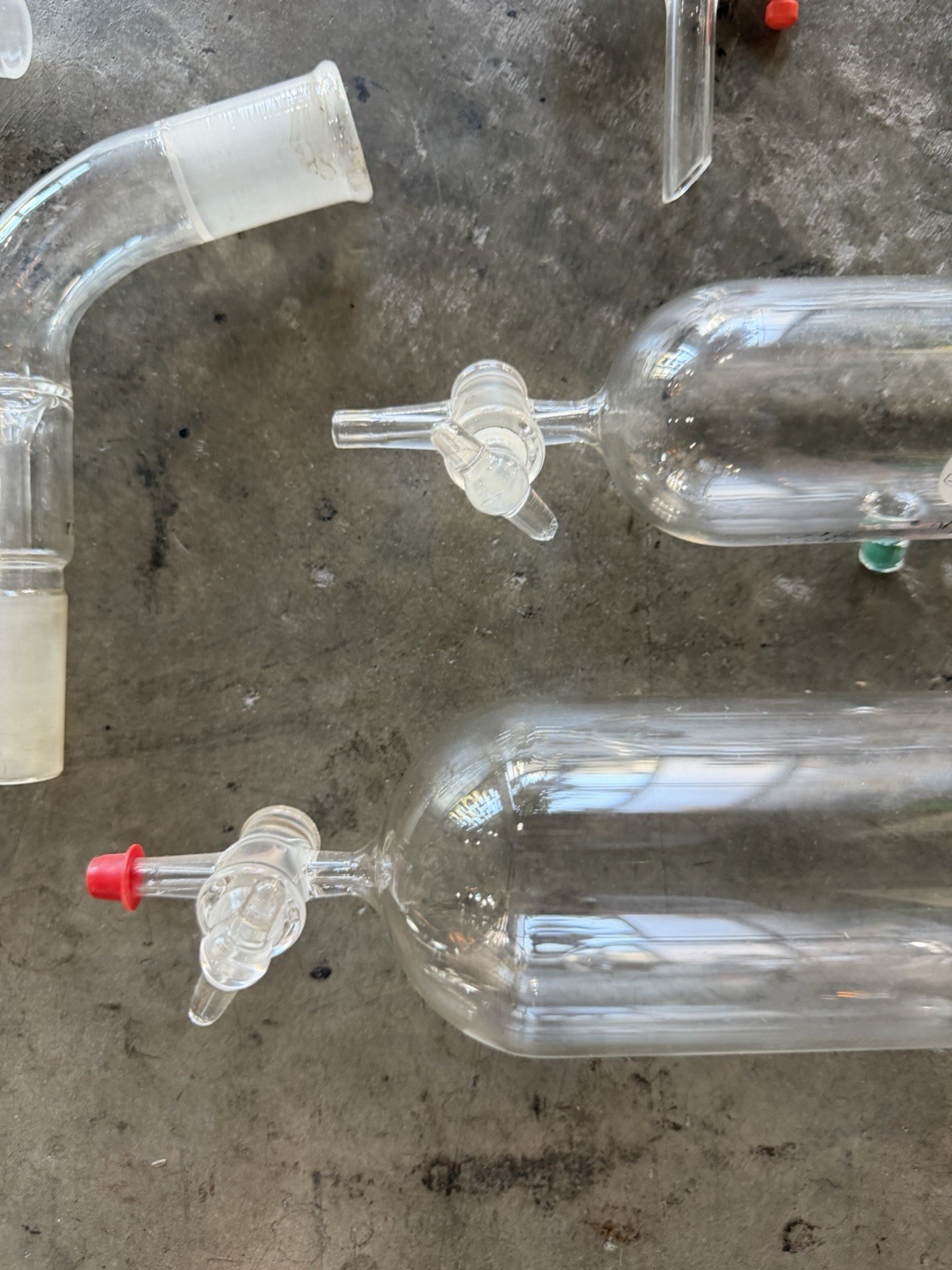 Vintage Chemistry Glassware Lot 11pc – Supelco Gas Tubes Ace Glass Kimax 24/40
