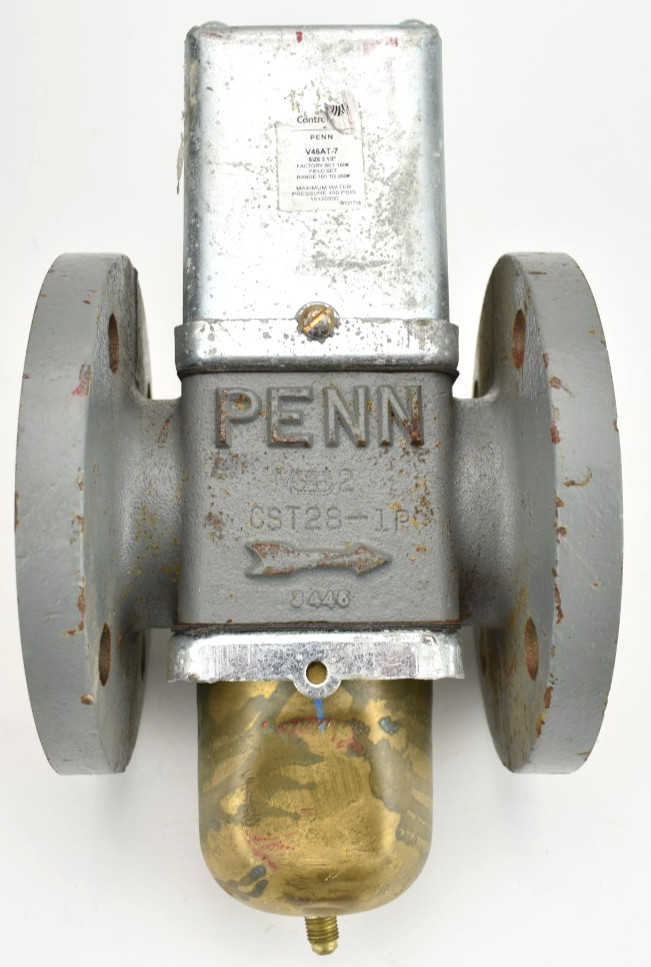 2.5″ Johnson Controls Penn 2-1/2″ V46AT-7 Water Regulating Valve CST28-1P – NOS