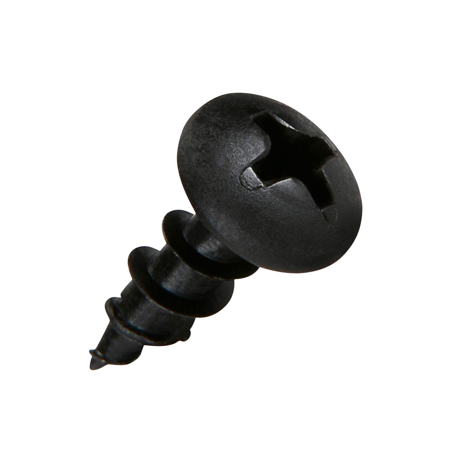 100 Pack Hardware #8 X 1/2″ 12.7mm Deep Coarse Thread Phillips Pan Head Black