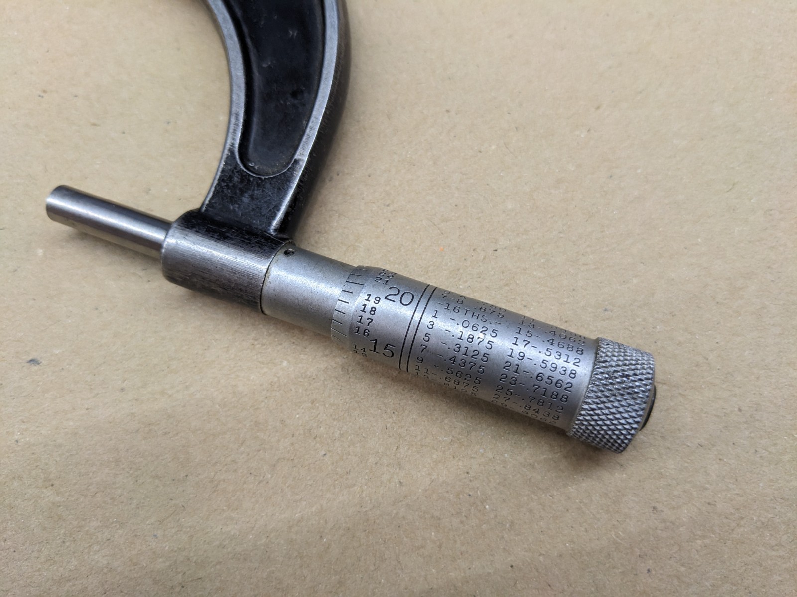 Starrett No. 436 2-3″ Outside Micrometer .001″ Graduations Vintage Used