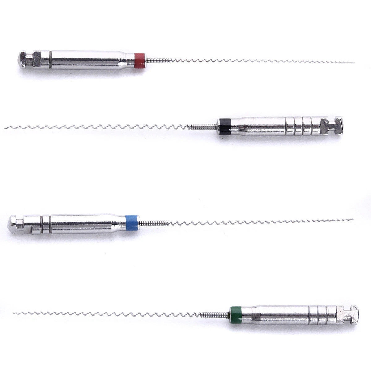 4Pcs/Box Dental Paste Carrier Spiral Fillers Engine Use Stainless Steel 25#-40#