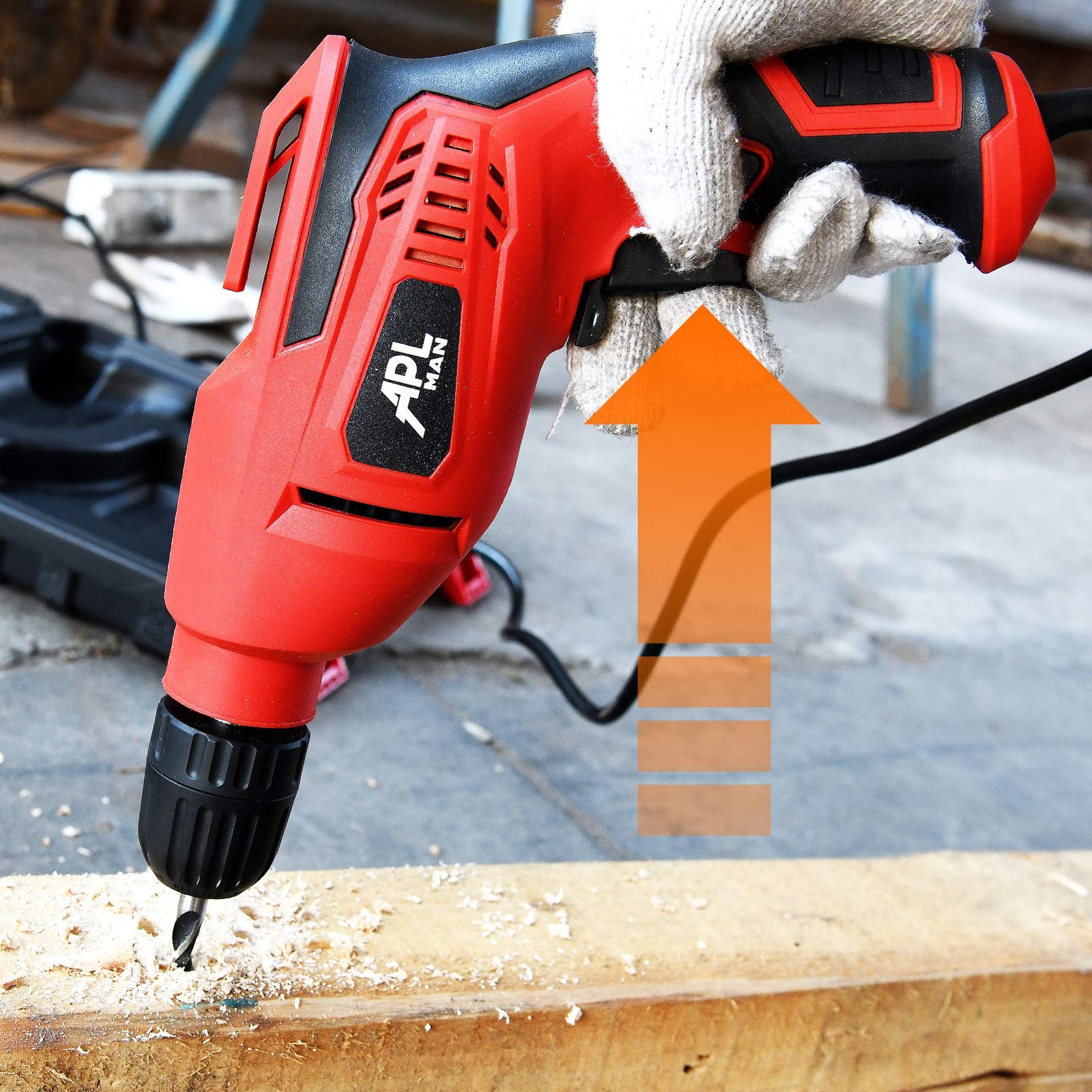 APLMAN 21V MAX Power Cordless Drill Electric Impact Driver/Drill Kit,26pcs