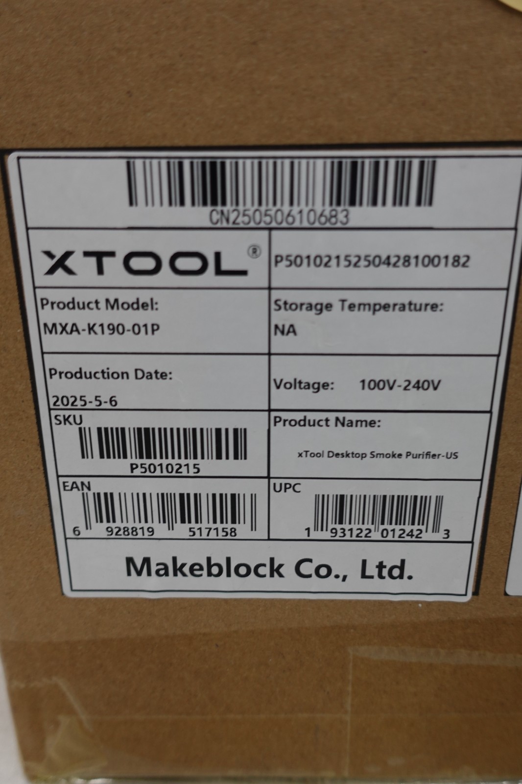 XTOOL Desktop Smoke Purifier For Laser Engraver