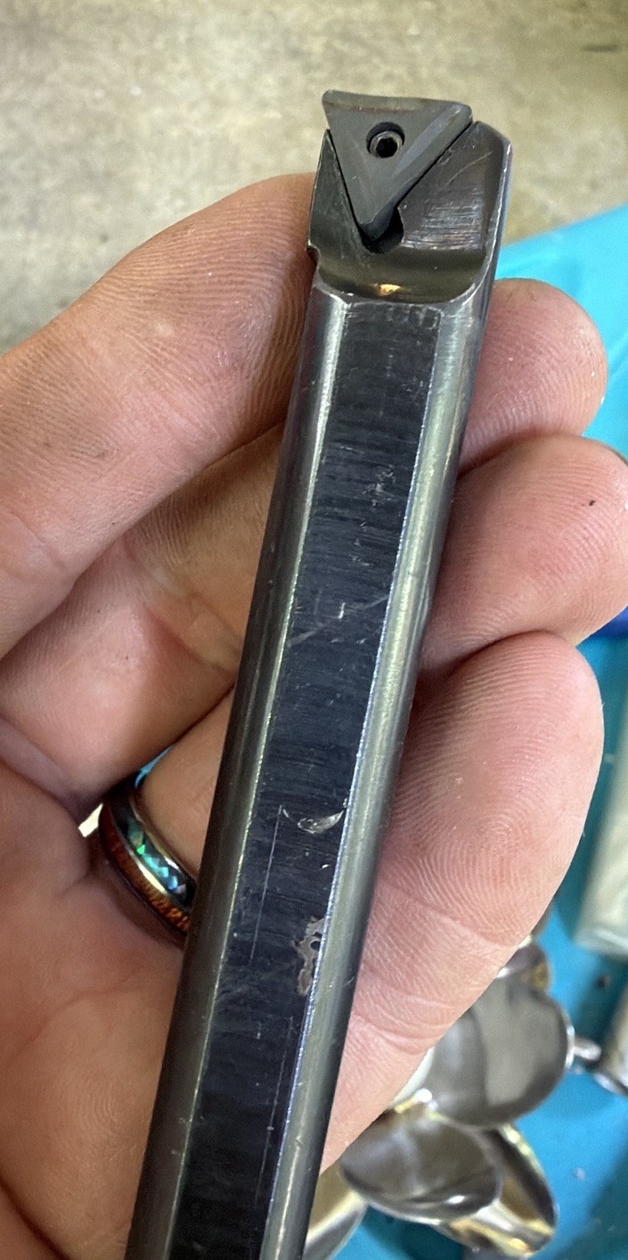 VALENITE 5/8 SHANK DIA BHP-EC-612 6″ OAL INDEXABLE BORING BAR TNFM INSERTS .625