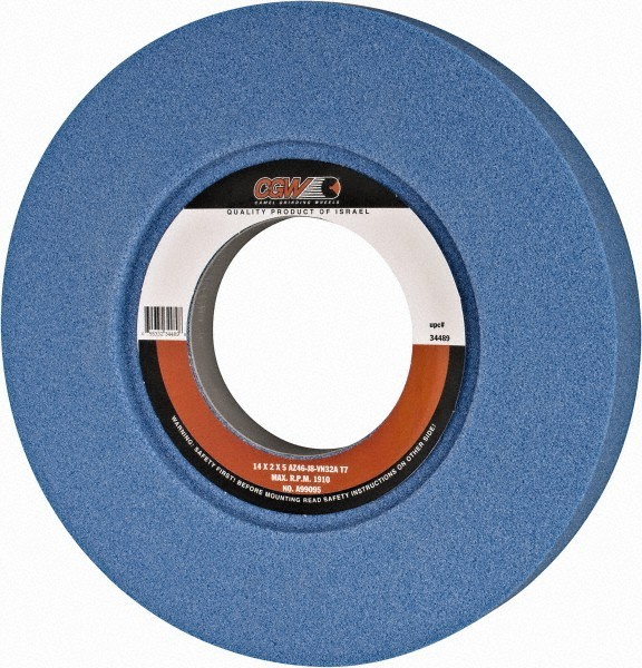 CGW Abrasives Surface Grinding Wheels 14″ Dia 2″ Thick 46 grit 34489