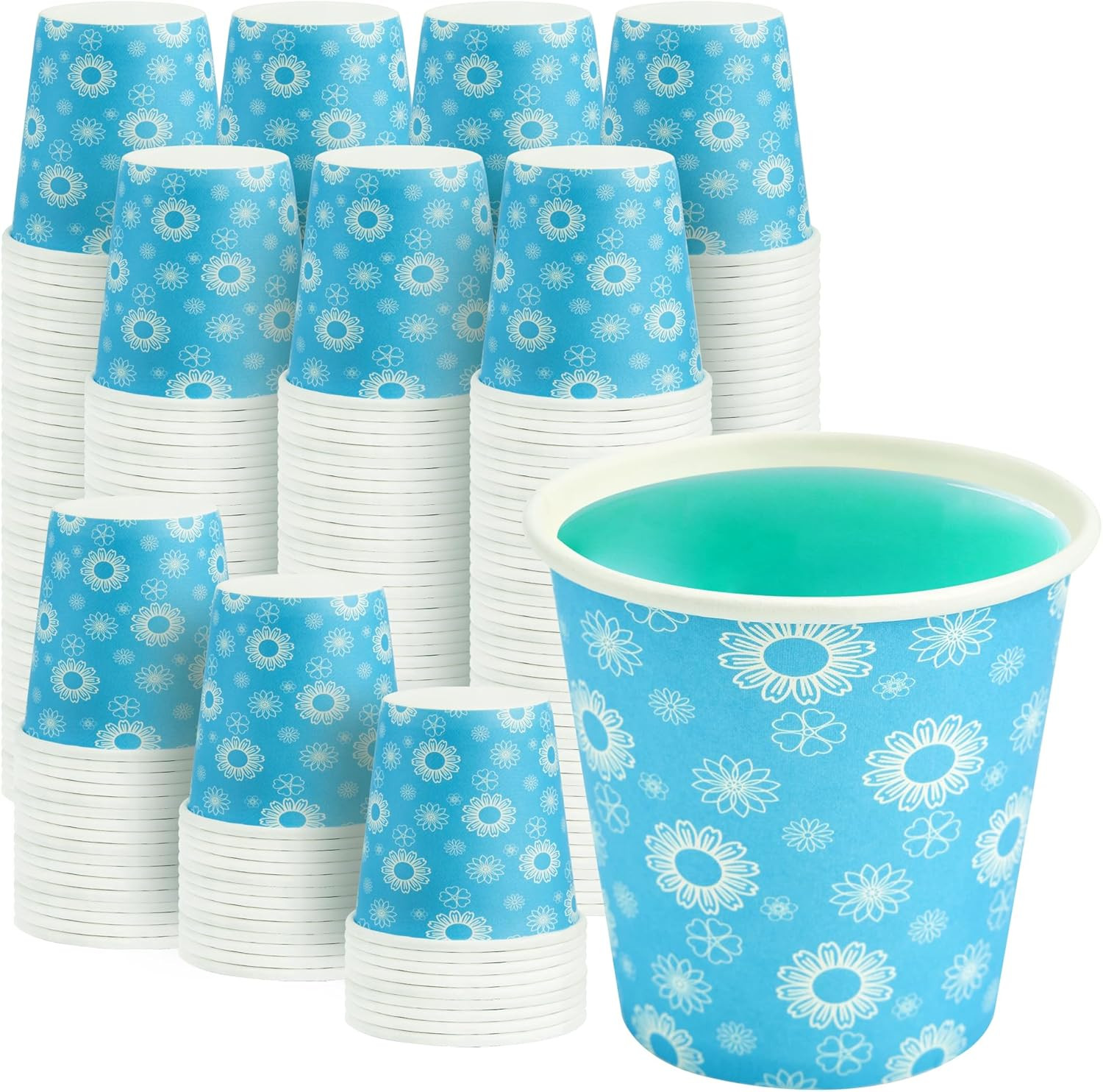 [300 Pack] Paper Cups 3 oz, Bathroom Cups 3 oz, Disposable Bathroom Paper Cups,