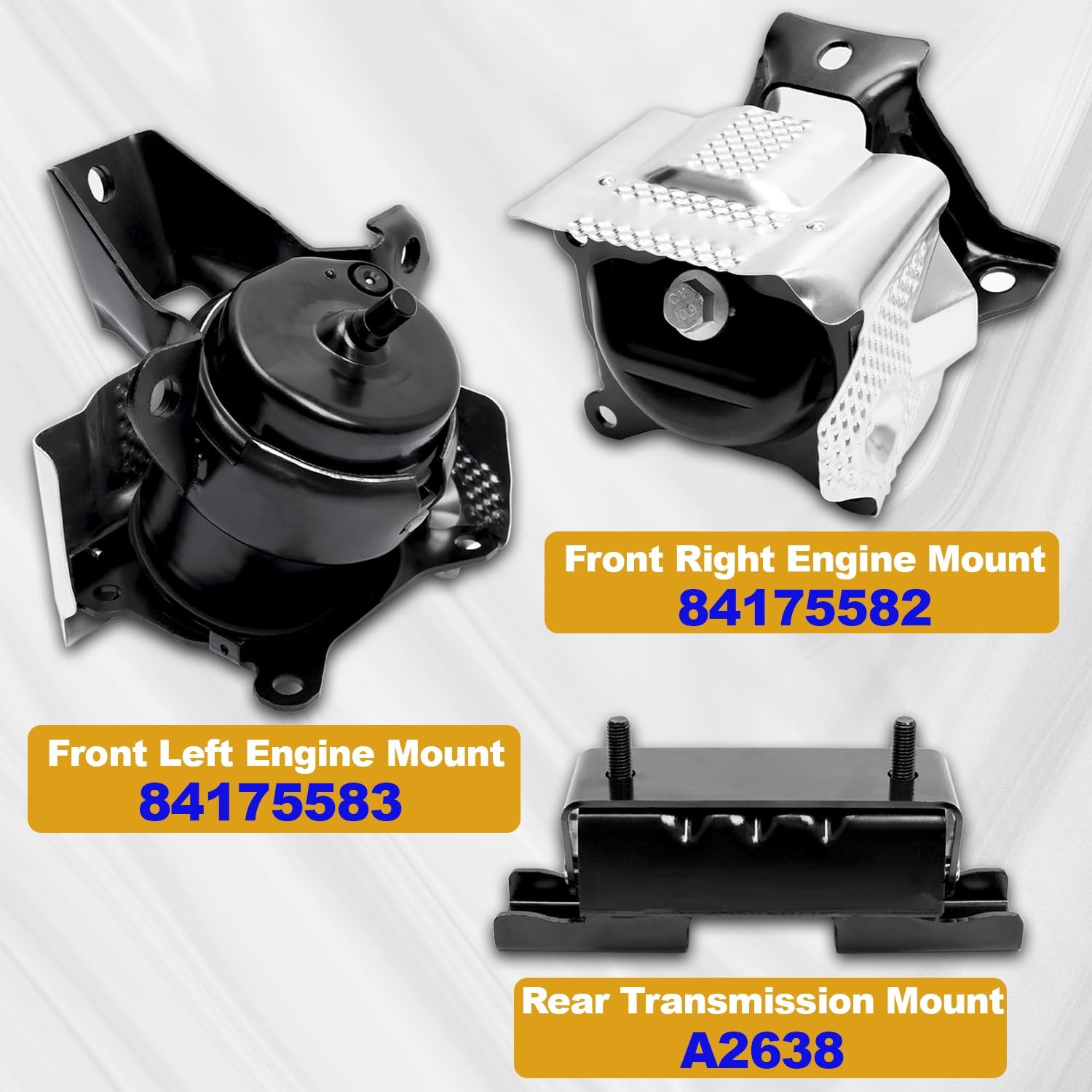 3PCS Engine Motor Mount Set for 2014-2020 Silverado Sierra Tahoe 4WD V8