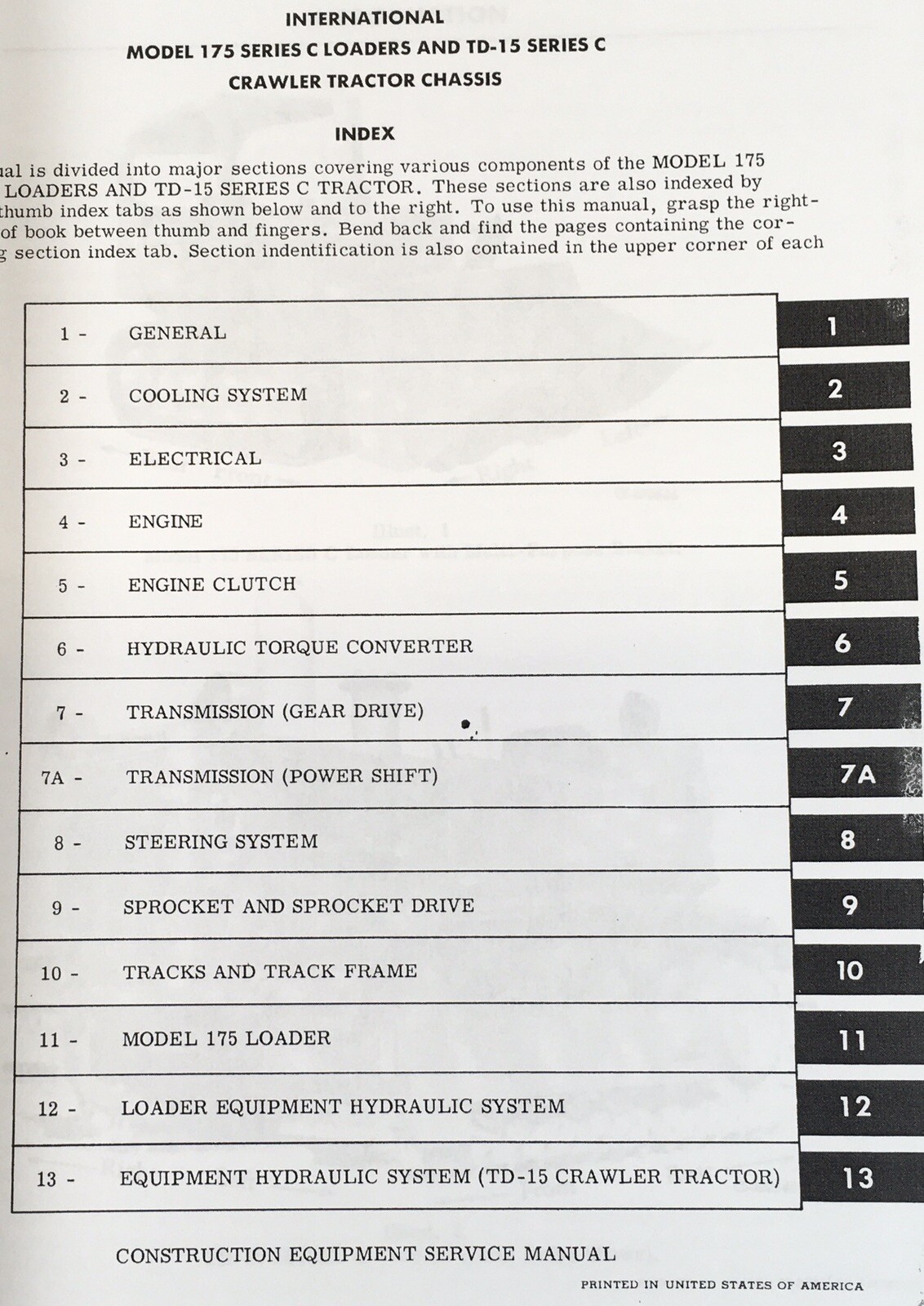 Farmall International 175C Loader Service Parts Operators Manual Set Crawler