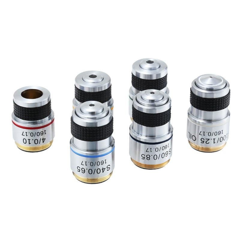 4X 10X 20X 40X 100X Achromatic Objective Lens for Biological Microscope 185mm