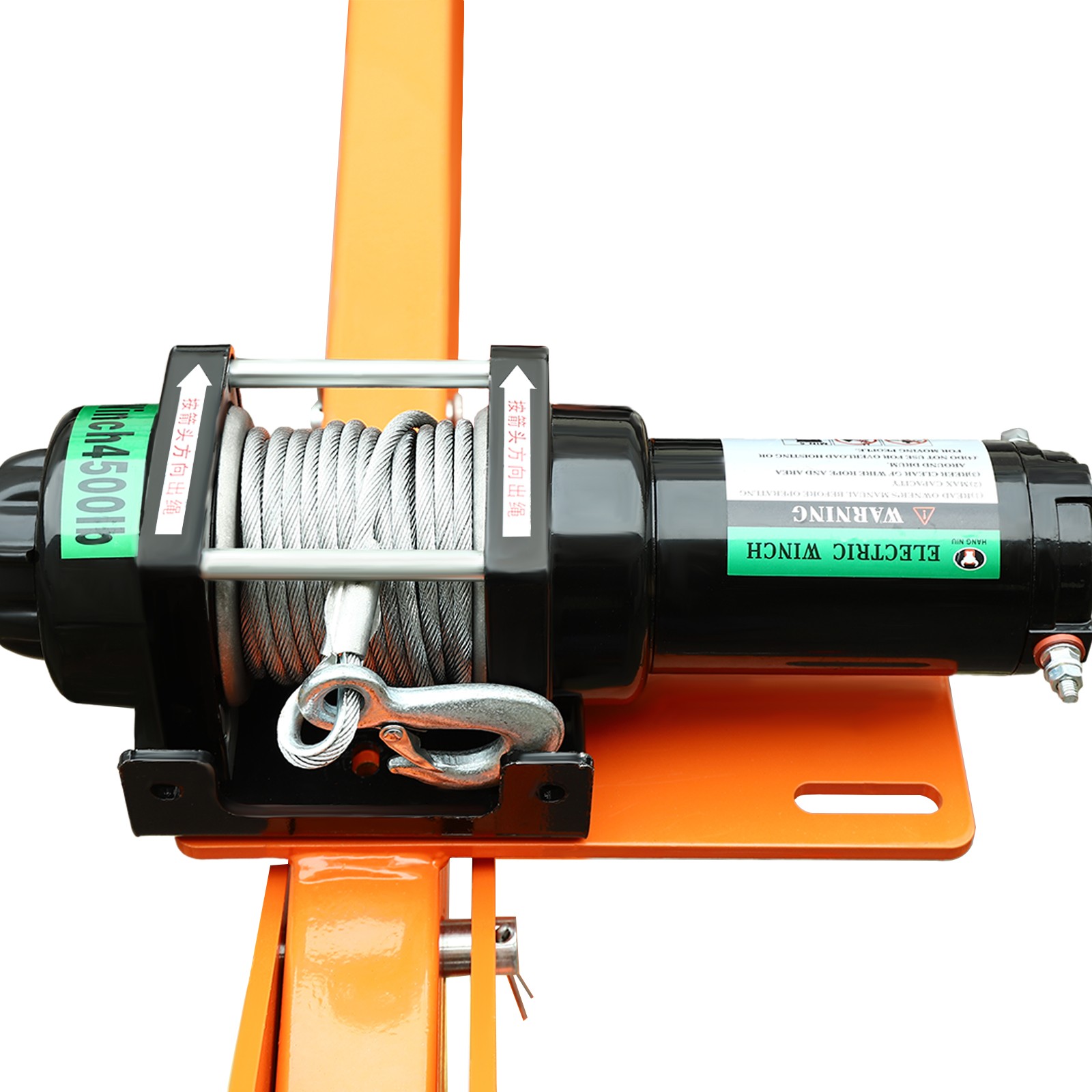 1100LB Truck-Mounted Crane Hoist with 12V Electric Winch Pickup Truck Jib Cranes
