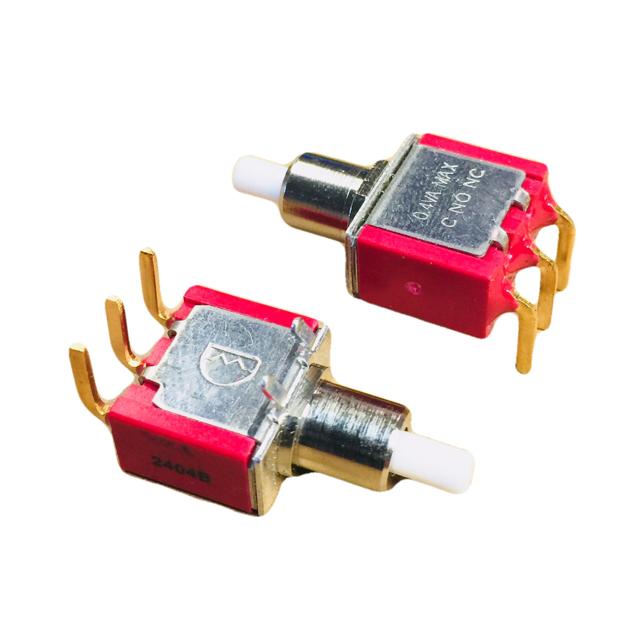 7MS7P1B20M6NR1E 8125 SPDT Push Button Switch On-Momentary 0.4VA Max C NO NC Righ