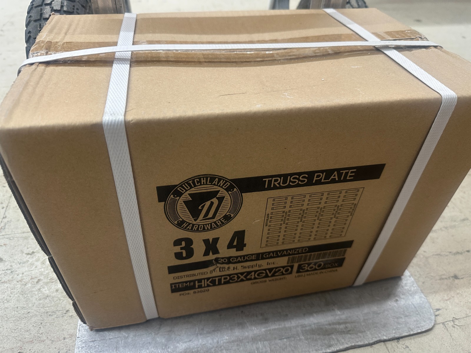360 QTY 3″ x 4″ Truss Plate Mending Plate Structural Plates Zinc nail tooth