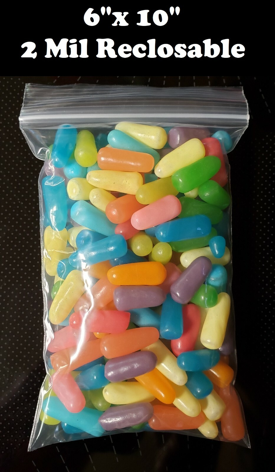 6″ x 10″ Clear Zip Seal Plastic Bags 2Mil Jewelry Pill Zipper Top Lock Baggies