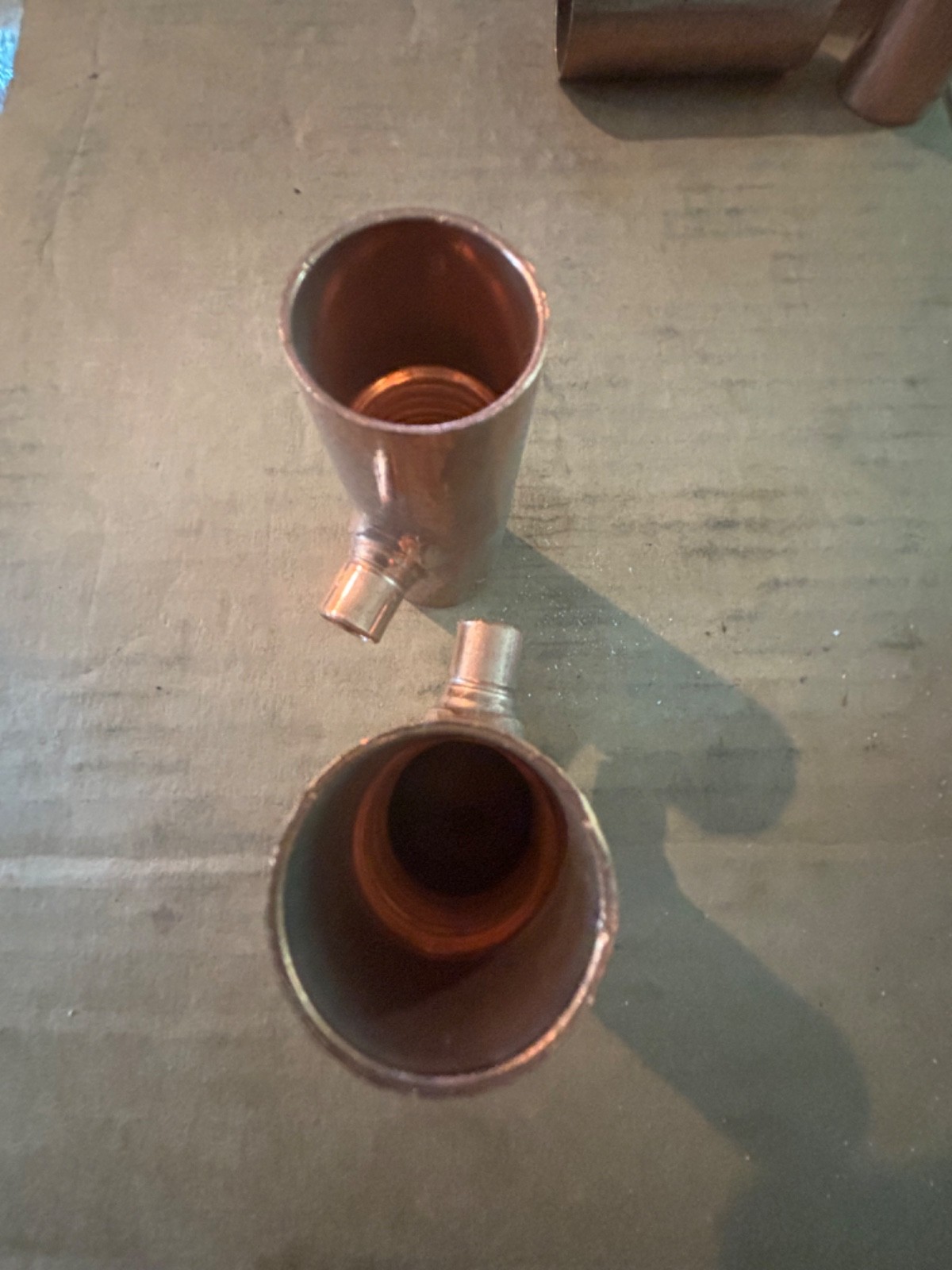 Set of 2 pcs Nibco 611R 1-1/4″ X 1-1/4″ X 3/8″ Nom C Copper Reducing Tee fast sh