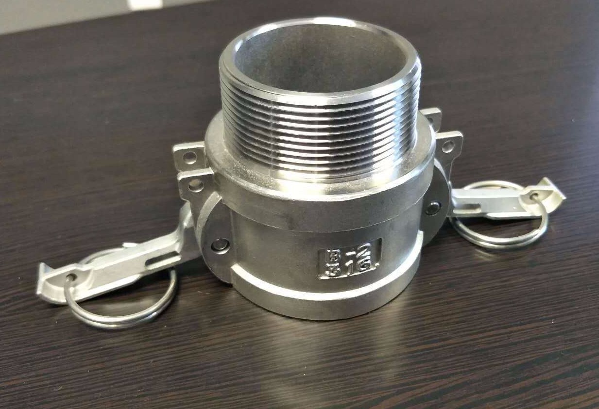 2″ Inch Camlock Fitting Type B 316 Stainless Steel Female Camlock x Male NPT