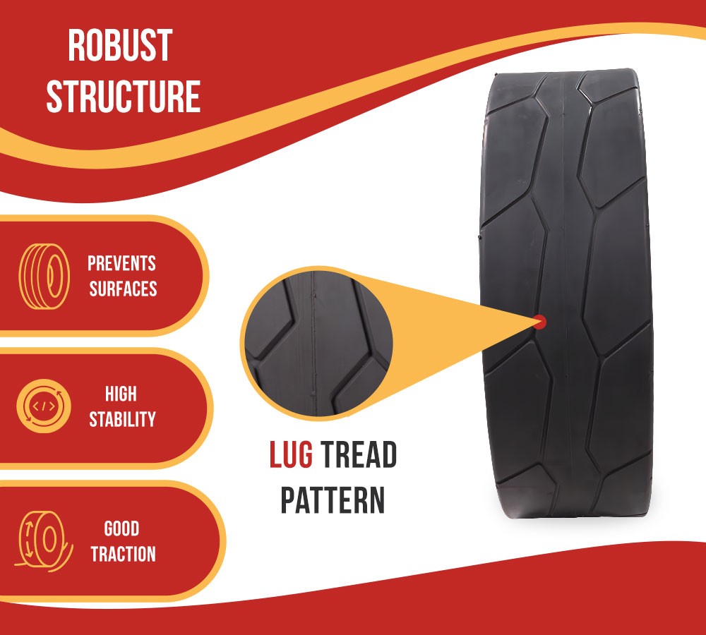 4Pk JLG 4520676 Non-Marking Rubber Scissor Lift Tire Assembly-Fits 2030ES,2630ES