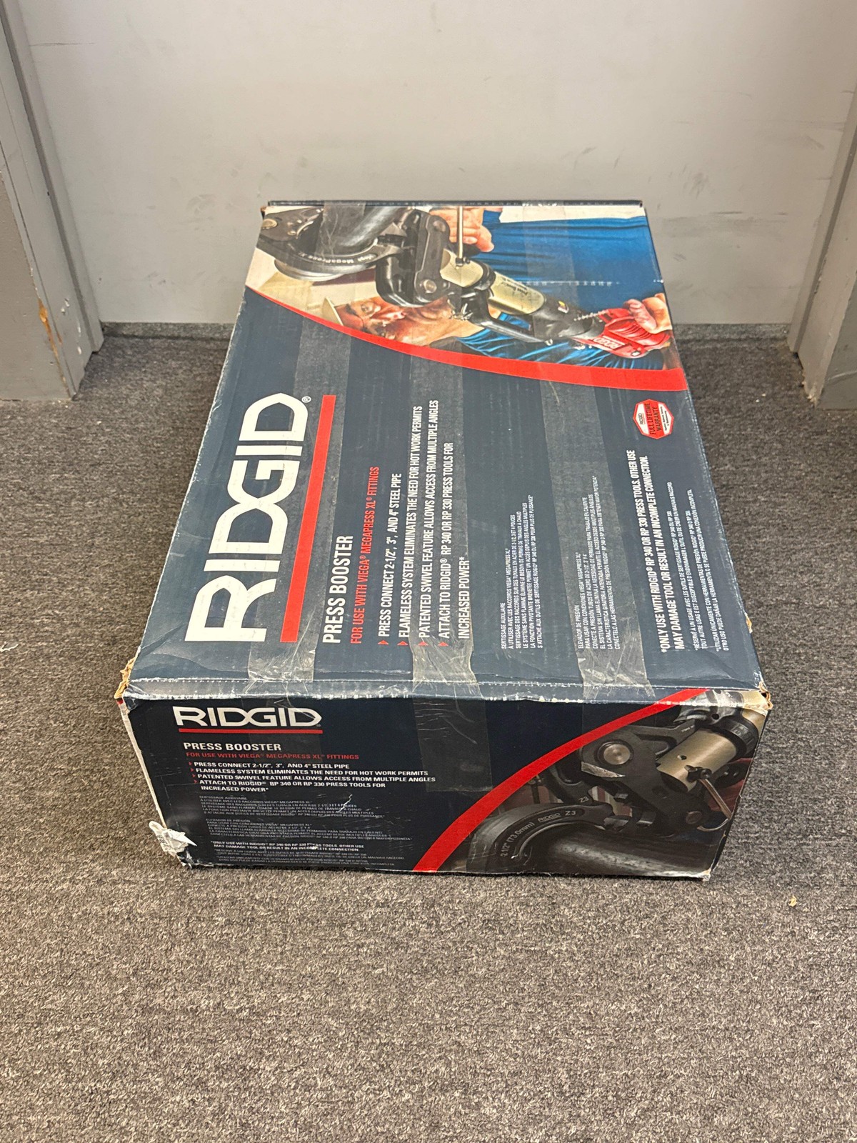 Ridgid 60638 2-1/2″ to 4″ Megapress XL Jaw Kit with Press Booster and Carrying C