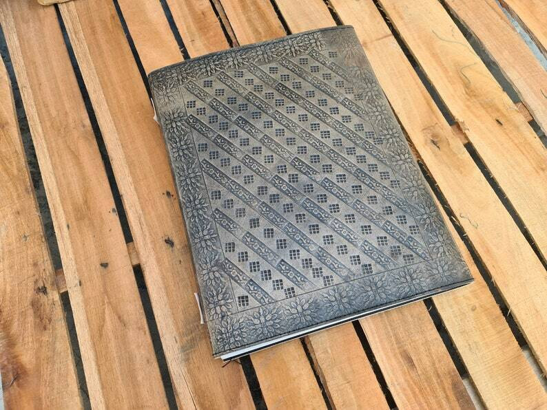 Book Of Shadows, Leather Grimoire, Leather Journal, Magic Book, Celtic journal