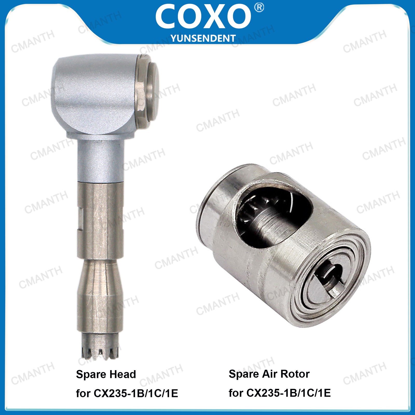 US COXO Dental Slow Speed Contra Angle Inner Water Air Motor Straight Handpiece