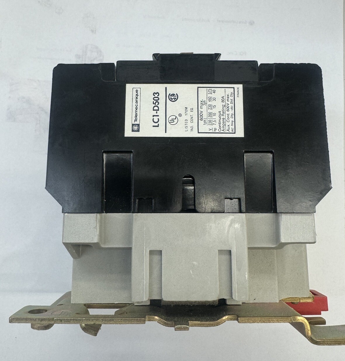 Telemecanique | LC1 D503K | 120V Coil | UNUSED OPEN BOX Contactor