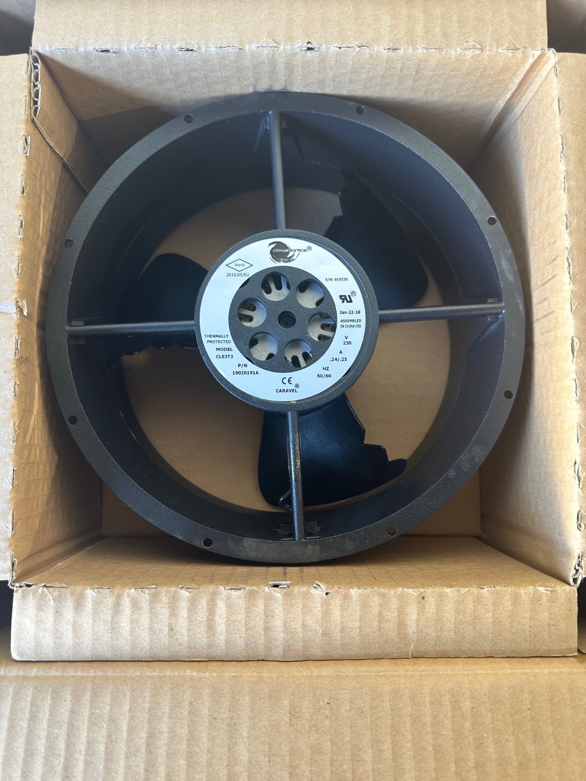 Comair Rotron CLE3T2 19020191A 254mm x 89mm Axial Fan, 230VAC