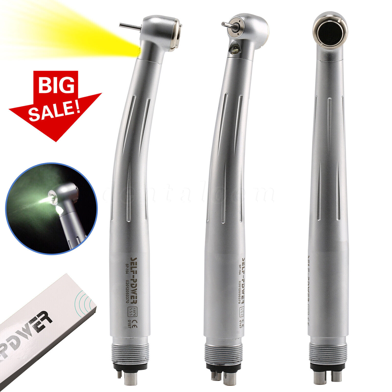 Dental NSK Pana Max LED Self-Power E-generator Fiber Optic High Speed Handpiece