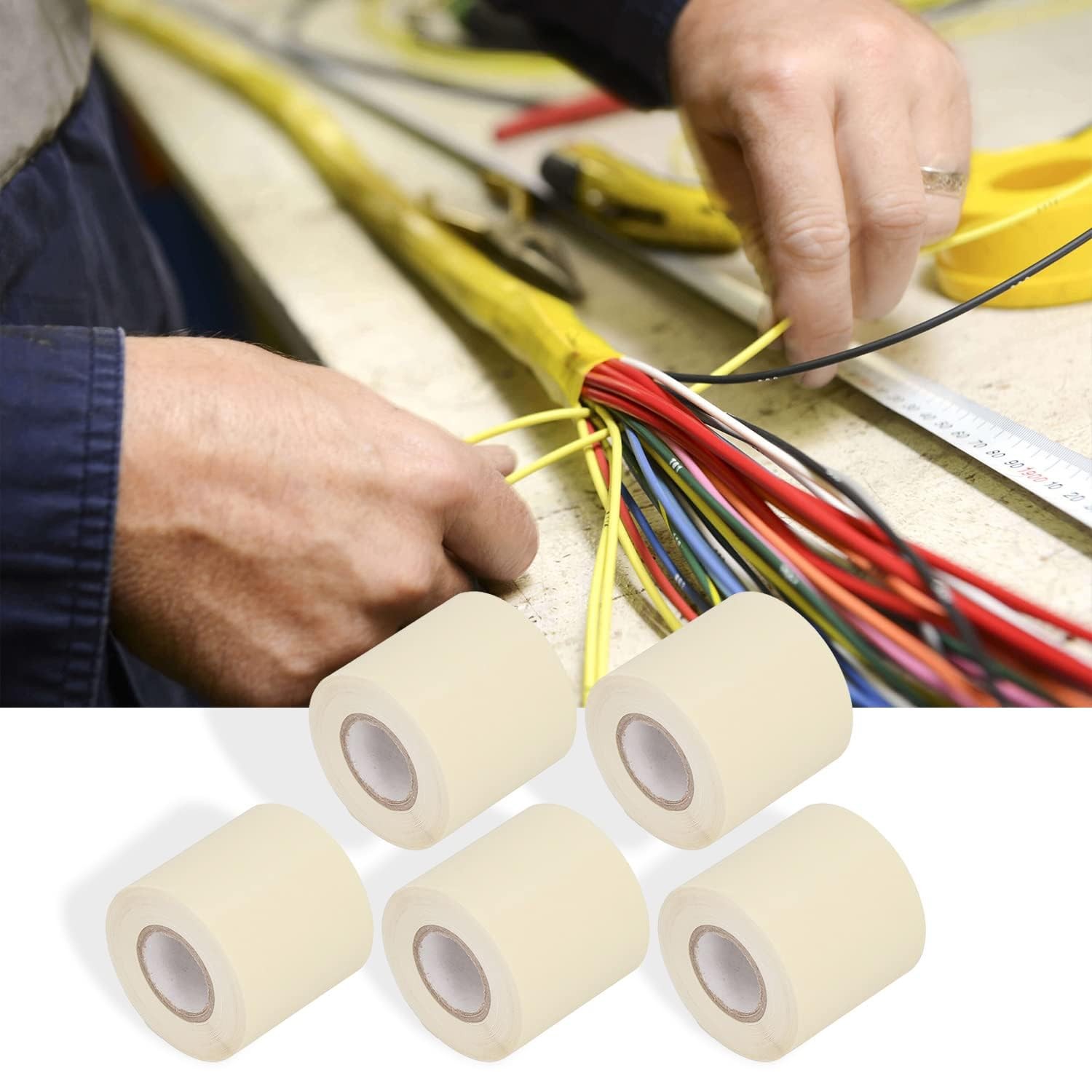 Mini Split Tape, Air Conditioner Pipe Insulation,Insulation Beige, default