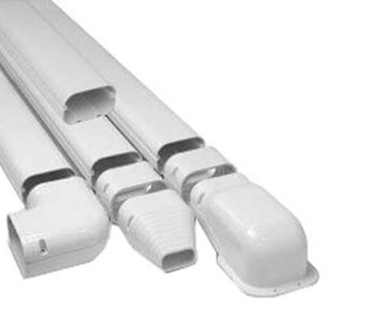 Rectorseal 85005 2.75″ Slimduct Wall Duct Kit SDK77W 13 Ft – 77 White
