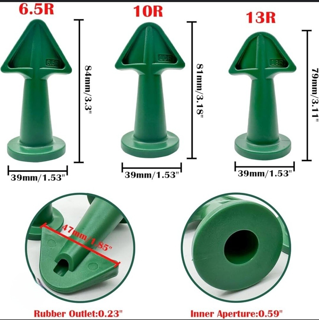 Multi-Functional Silicone Sealant Nozzle Scraper Floor Caulking Tools.6.5,10,13R