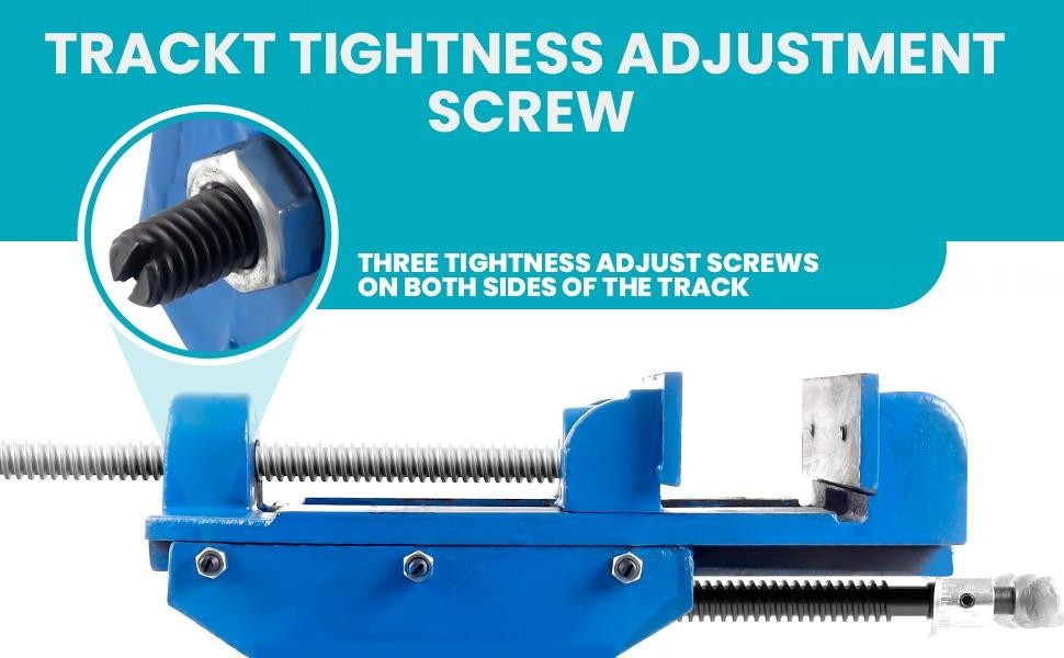 6 Inch 2 Way X-Y Drill Press Vise Blue Cross Slide Drill Press Vise w/ Dial