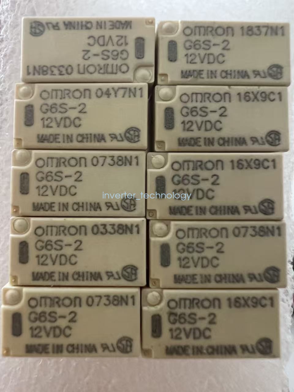 10PCS Omron G6S-2 DC12V 8-Pin DPDT PCB Mount Mini Signal Relay Fast Ship