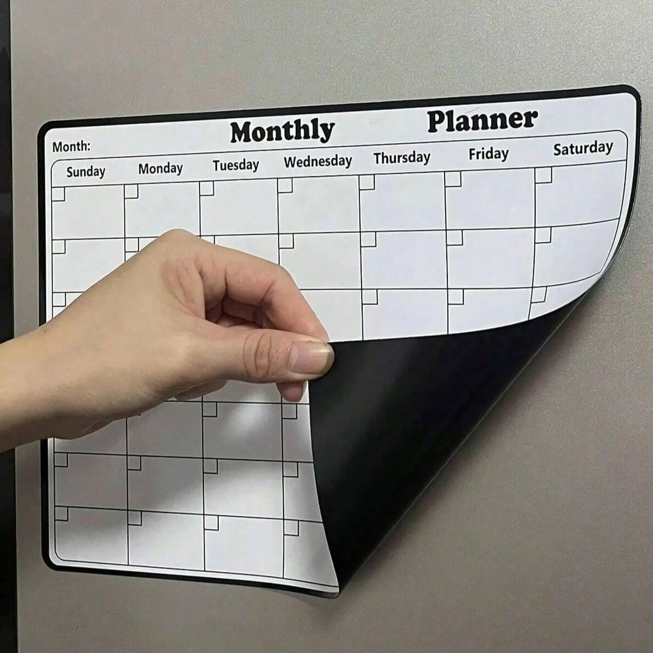 Magnetic Dry Erase Monthly Calendar Whiteboard Planner for Fridge Refrigerator