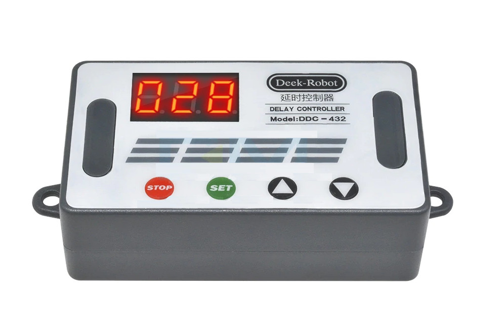 DC 5V-30V Dual Digital Time Delay Relay Switch Button trigger Cycle TimerControl
